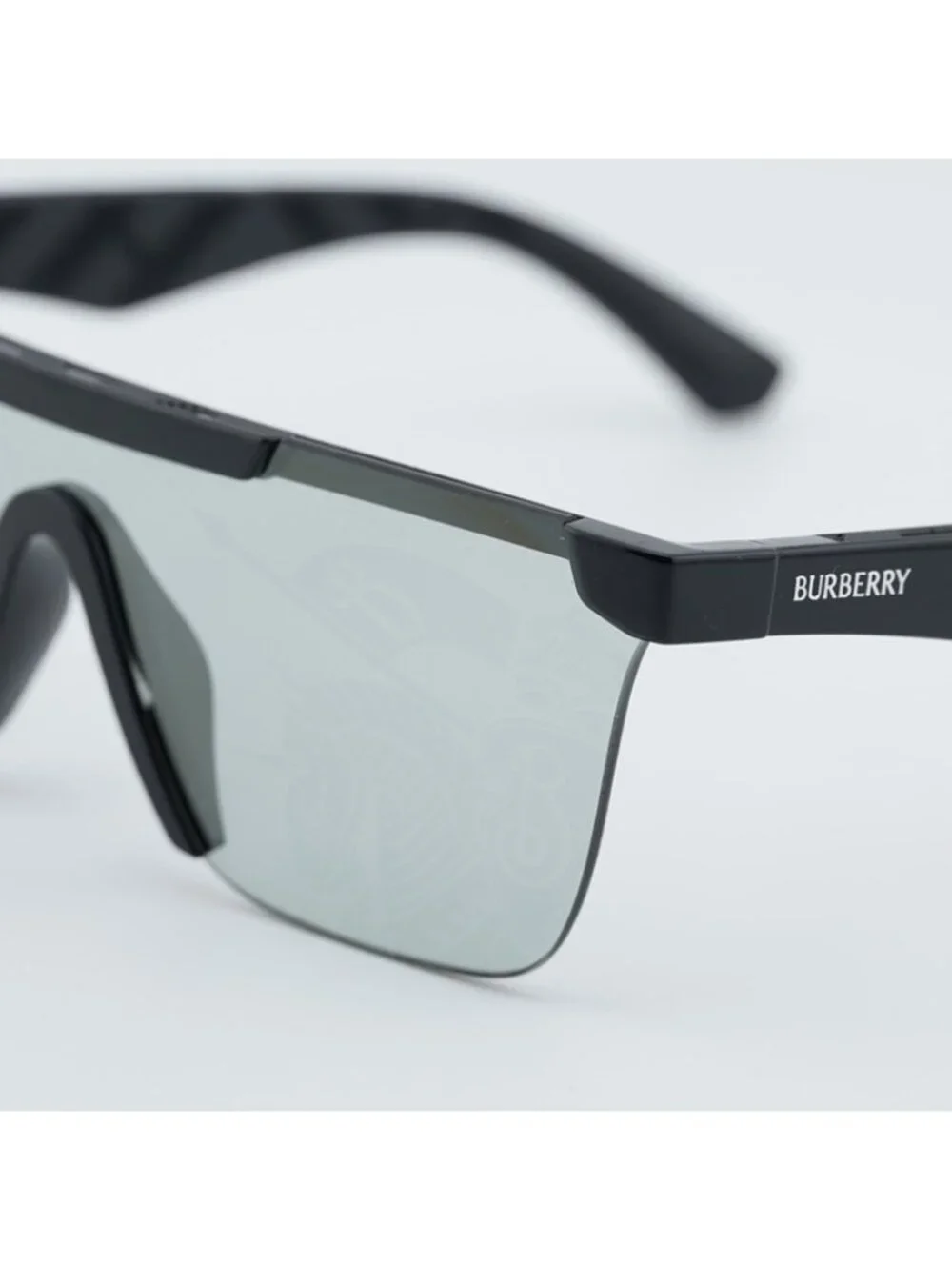 Burberry BE4480D 300169 Sunglasses Black Square Frame, Light Gray Lenses - Picture 10 of 12